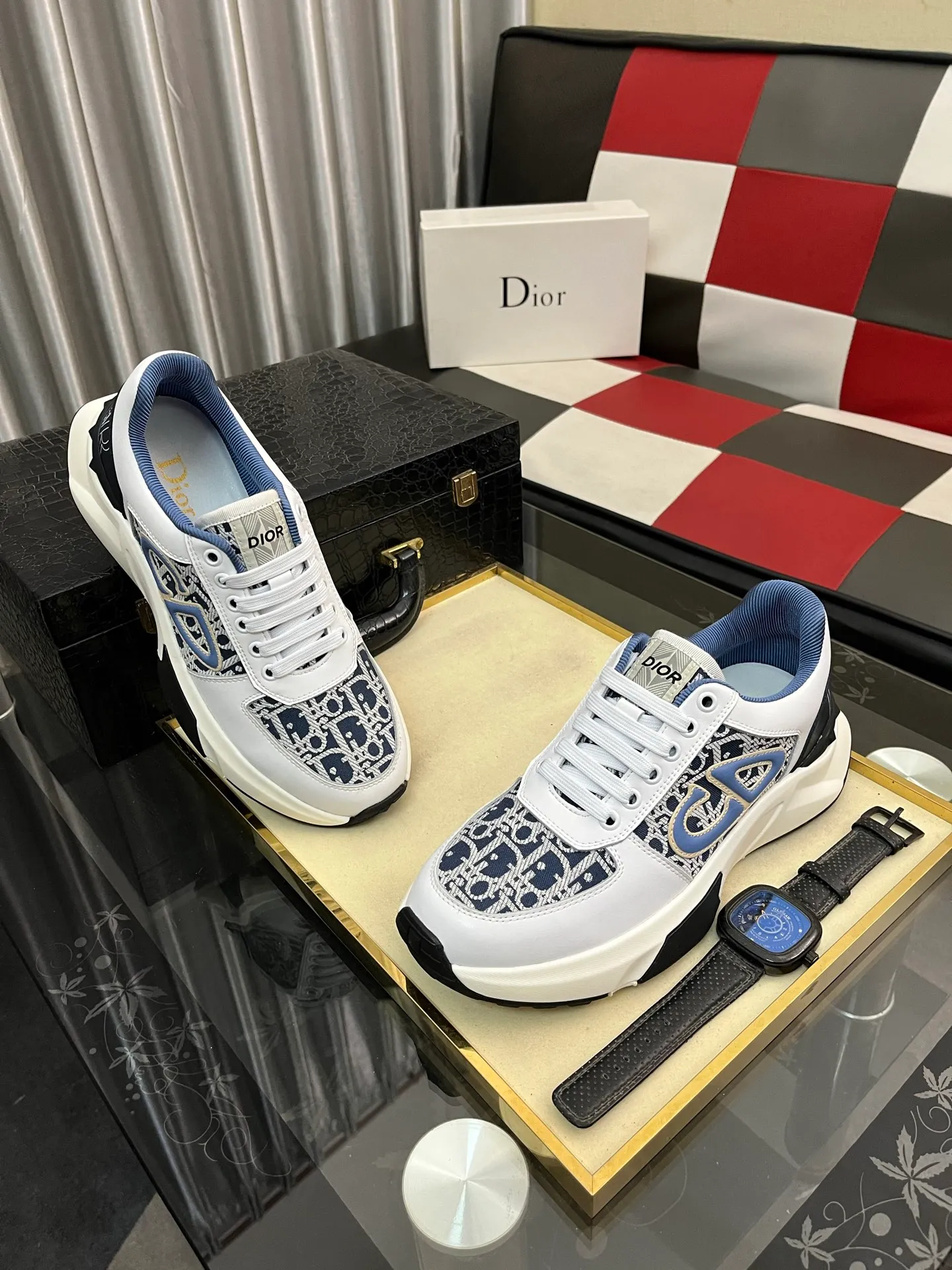 Men's Men's Shoes 💰438⌚️⌚️"Dior DIOR*" latest hot style casual shoes, top brand [seduce] luxury~purchase, top~quality. [Strong] The upper is made of imported breathable cowhide with material ➕ breathable sheepskin feet (•) and fine workmanship. Code number: 38-444️⃣Colors available